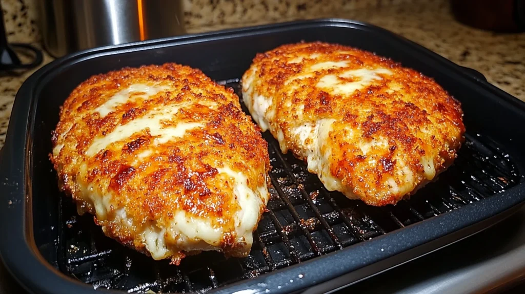 Parmesan crusted chicken made of