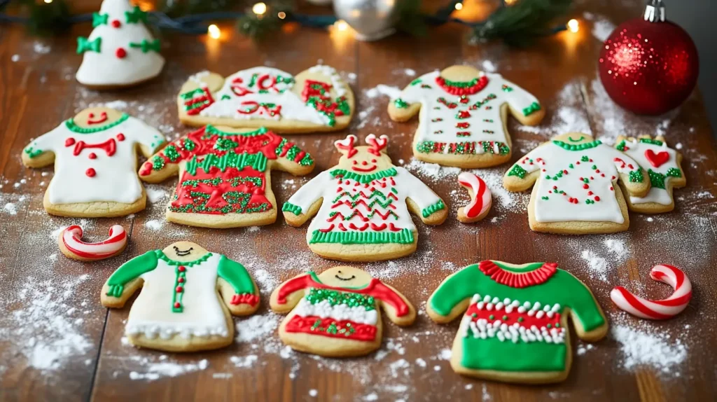 Ugly Christmas Sweater Cookies