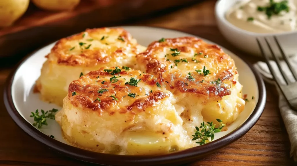 difference between scalloped potatoes