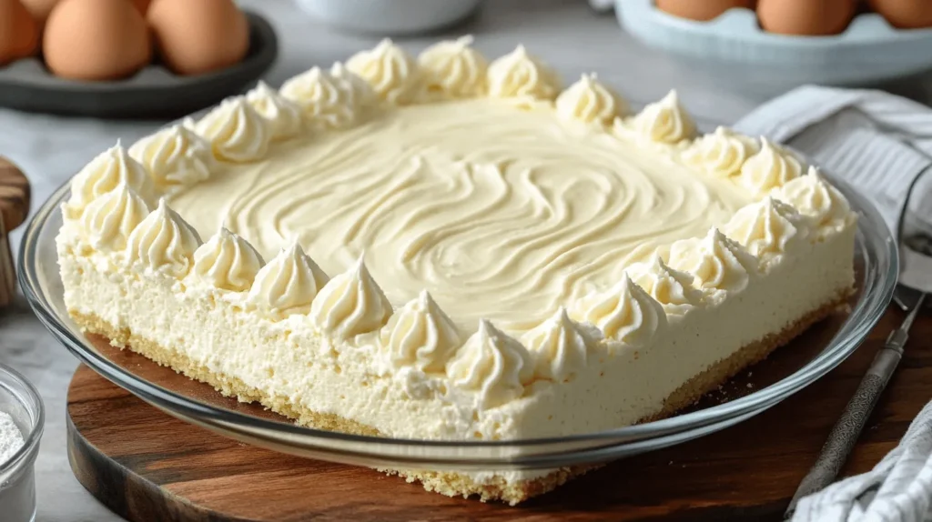 A freshly baked half sheet cake with smooth frosting and decorative toppings, cut into perfect slices.